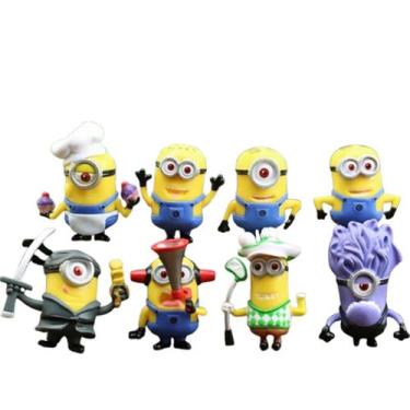 Imagem de Kit Minions 8 Bonecos Meu Malvado Favorito Brinquedo - ActionCollectio