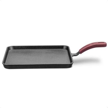 Imagem de Chapa Lisa para Forno Fogão Churrasqueira Capacidade 1,2 Litros Ferro 