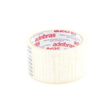 Imagem de Fita Adesiva 48mm x 50m Transparente - AdelbrasFita Empacotamento Qual