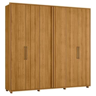 Imagem de Guarda Roupa Casal Miro 6 Portas 250 cm Cumaru Madetec