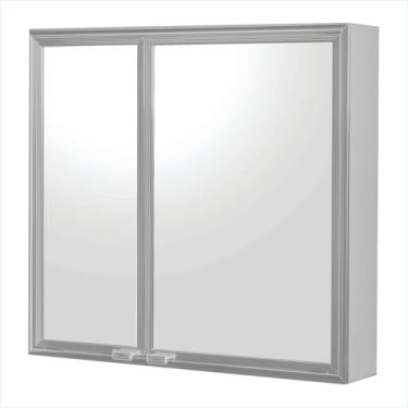 Imagem de Armário De Sobrepor Para Banheiro Cris Duo Silver 52cmx10cmx48,5cm Cris Metal