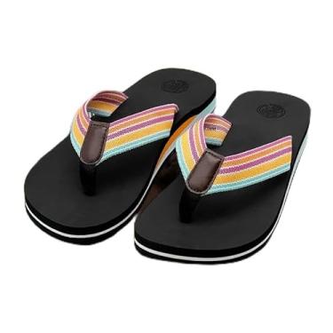 Imagem de Sandália feminina ortopédica casual confortável para ioga com suporte de arco, Pastel, 40