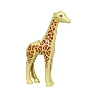 Imagem de Blocos De Montar De Animais Fofos: Orangotango E Girafa Para Crianças 