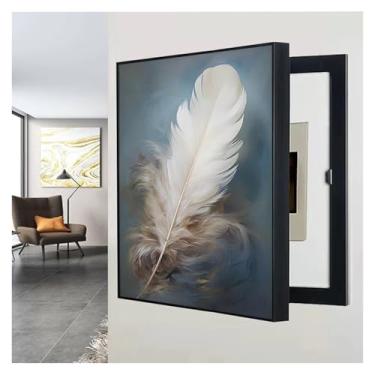 Imagem de Capa de painel elétrico - Caixa de medidor interna elegante e armário de caixa de fusíveis, durável e fácil de instalar para decoração de casa