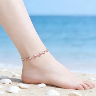 Imagem de Tornozeleira feminina moderna para um visual completo, um design versátil e elegante que convida a expressão criativa através de um estilo deliberado no tornozelo para uso de lazer