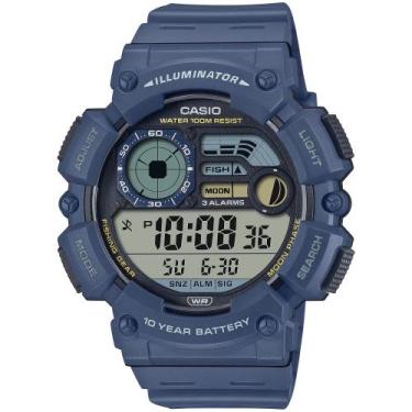 Imagem de Relógio CASIO Illuminator azul masculino WS-1500H-2AVDF