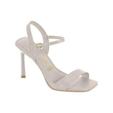 Imagem de Sandália Vizzano Salto Fino - Feminina - Cinza-Feminino