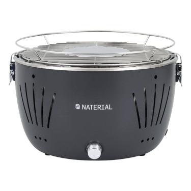 Imagem de Churrasqueira A Carvao Pilha Usb Cinza Portatil Table Grill