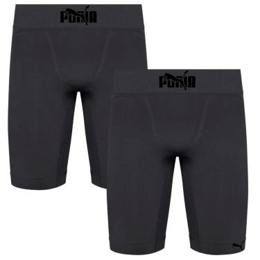 Imagem de Kit 2 Bermudas Térmica Masculina Puma Academia Esportiva-Masculino