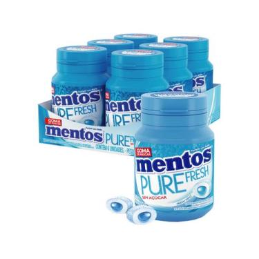 Imagem de Gomas de Mascar Mentos Pure Fresh Mint Sem Açúcar Sabor de Menta Displ