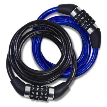 Imagem de Corrente Cadeado Flexível Com Senha Segredo Para Segurança Bicicleta R