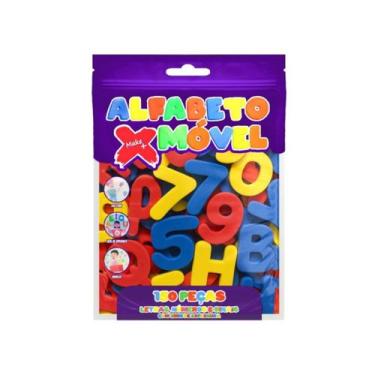 Imagem de Alfabeto Móvel em EVA Letras, Números e Sinais 4cm x 2mm com 150 Unida