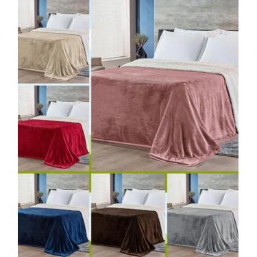 Imagem de Cobertor edredom king  lã de carneiro 260cmx 240cm sherpa flannel quen