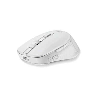 Imagem de Mouse Sem Fio Bluetooth 5.1 USB, Recarregável Get Silence, 7 botões, 1600DPI, Branco