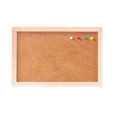 Imagem de Quadro De Cortiça Vintage Com Moldura De Madeira De Pinheiro, 3 Tamanh