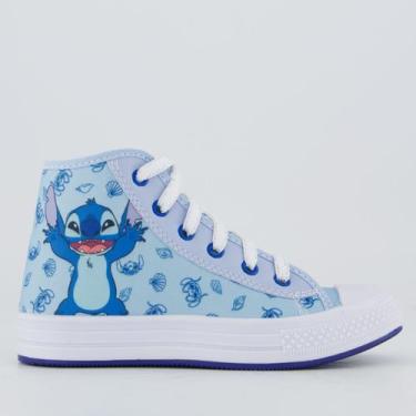 Imagem de Tênis Disney Stitch Cano Medio Juvenil Azul, 28