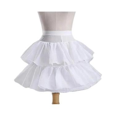 Imagem de Saia De Tule Infantil Com Flores Para Cosplay, Vestido De Festa, Jupon