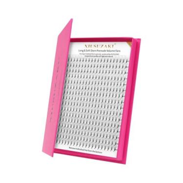 Imagem de Cílios Postiços Pré-Montados Em Fans De Volume 3D a 16D Com Base Ponti