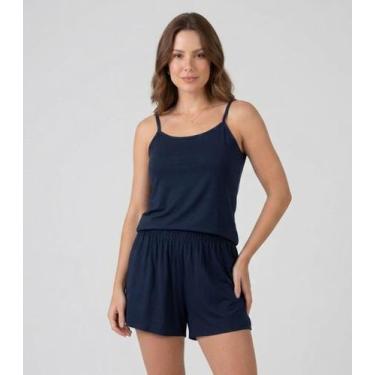 Imagem de Pijama Feminino De Alças Select Preto, P, Preto