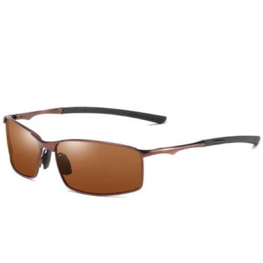 Imagem de Óculos de Sol Masculino Metal Aoron Polarizado Proteção Uv400, Sol, Ma