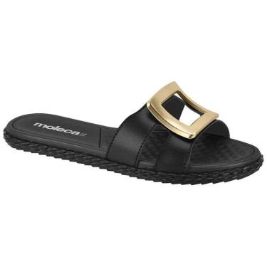 Imagem de Chinelo Feminino Napa Preto Moleca 5452.258-Feminino