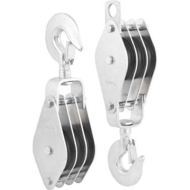 Imagem de Moitão/cadernal, 80 mm, com 3 Roldanas, Vonder