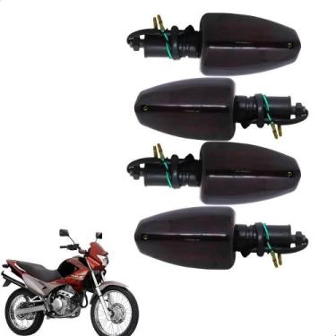 Imagem de Pisca Seta Moto Para Nx4 Falcon 400 Ambar 4 Unidades Barato - Congratu