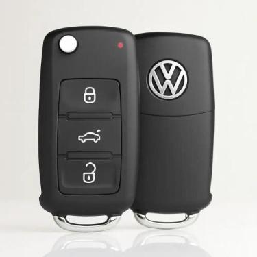 Imagem de Carcaça Chave Canivete Vw Gol Voyage G6 2013 2014 2015 2016 - Congratu