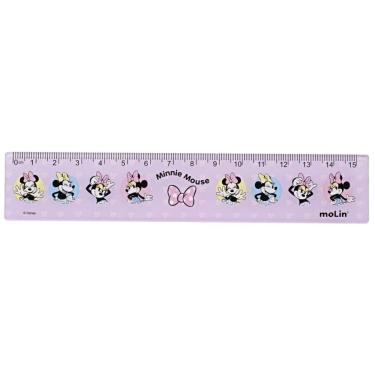 Imagem de Régua Molin do Brasil Disney Minnie Mouse Estampa 2 Escolar 15CM com Duas Opções de Estampas 1 Unidade