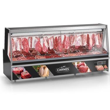 Imagem de Balcão Frigorífico Premium Turino Com Depósito GATP300Ad Preto Gelopar 220V