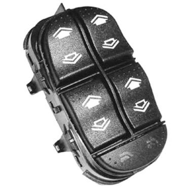 Imagem de Tecla Botão Vidro Elétrico para Painel Quádruplo Focus G1 00 a 08 com Bloqueio Compatível com Ford Focus Universal