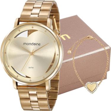 Imagem de Relogio Mondaine + Pulseira Feminino-Masculino
