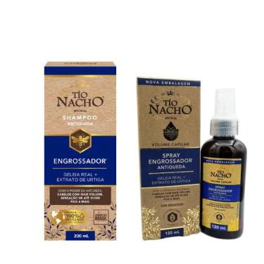 Imagem de Kit Shampoo Engrossador 200mL E Spray 120mL - Tio Nacho