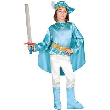 Imagem de Fantasia Infantil Menino de Luxo Príncipe Azul Realeza com Detalhes Do