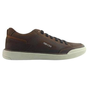 Imagem de Sapatênis Masculino Ferracini 1062e Star Fr, Chocolate, Nobuck, 39