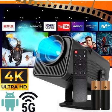 Imagem de Projetor HY320 com WiFi rápido e apps como Netflix  Leve para qualquer