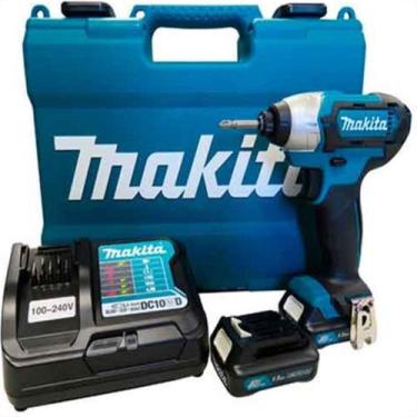 Imagem de Parafusadeira Makita Impacto 12V Bateria 1.5 Bivolt Td110Dwye, Bivolt