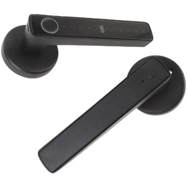 Imagem de Fechadura Eletronica Digital Maçaneta Porta Inteligente Bluetooth Celular App Biometria Senha
