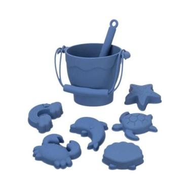 Imagem de Conjunto de Brinquedos de Praia de Silicone Ecológico para Crianças - 
