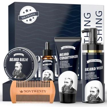 Imagem de Kit de Crescimento de Barba Mobiuty - Sabonete, Óleo e Bálsamo para Cu