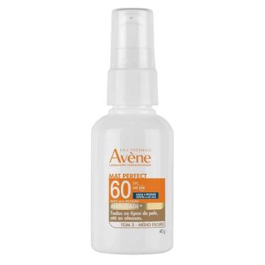 Imagem de Protetor Solar Facial Avène Mat Perfect Anti-Idade FPS60, Médio Escuro