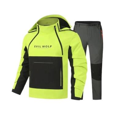 Imagem de Conjunto De Capa De Chuva Para Motociclistas, Jaqueta E Calças Para Pr