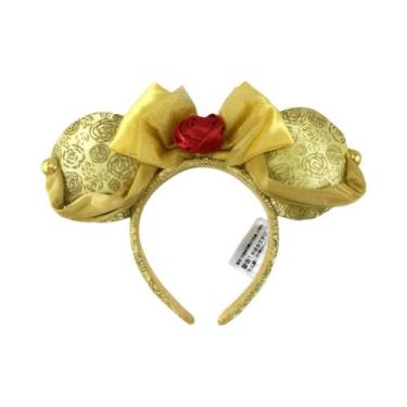 Imagem de Tiara De Orelhas Do Mickey Mouse Para Meninas E Mulheres Com Laço Dour