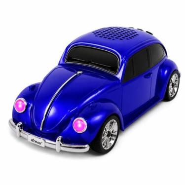 Imagem de Caixa de Som Carro Fusca WS1939 Bluetooth Portátil - XTRAD, AZUL