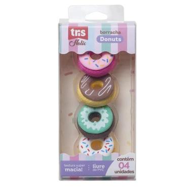 Imagem de Kit Borracha Donuts Holic Docinhos com 4  Tris