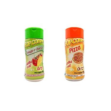Imagem de Temperos P/ Pipoca Popcorn Cx 24 Frascos. 12 Tomate e Queijo - 12 Pizza