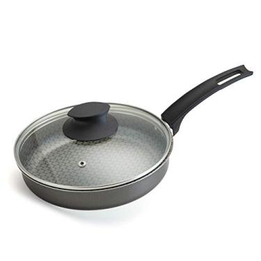 Imagem de Frigideira Luxury Com Tampa N. 24 Aluminio Oliveira Frigideira Luxury Com Tampa N. 24 Preta No Voltagev