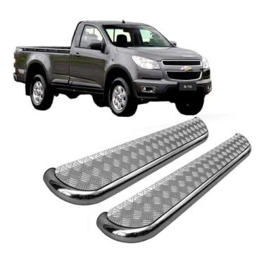 Imagem de Estribo S10 2012 ate 2020 chapa de aço Cromado C/S