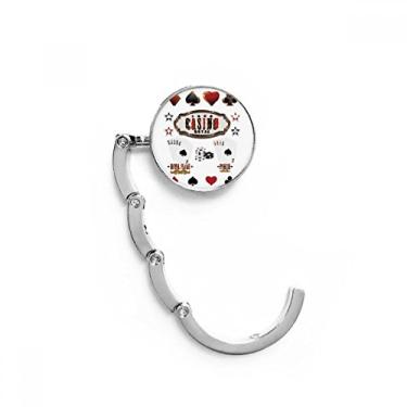 Imagem de Jogo de utensílios de jogo, padrão de baralho, gancho de mesa, gancho decorativo, gancho dobrável