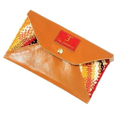 Imagem de Bolsa de couro e tear manual (marrom)